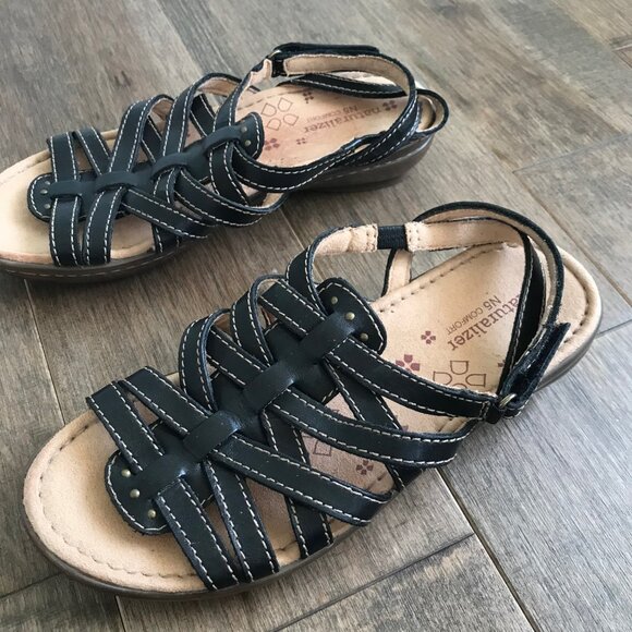 Cute Naturalizer N5 Comfort Strappy Sandals - Black, Brown - Women's Size 6.5 - Picture 8 of 10
